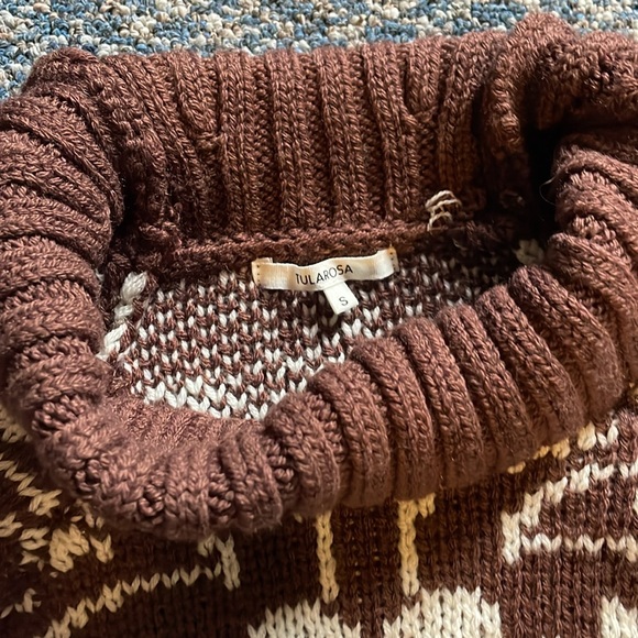 Tularosa Brown Turtleneck sweater - Picture 3 of 4